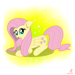 Size: 1700x1700 | Tagged: safe, artist:truffle shine, fluttershy, g4, female, simple background, solo