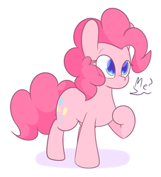 Size: 2604x2868 | Tagged: safe, artist:mr-degration, pinkie pie, pony, g4, cute, diapinkes, female, high res, simple background, solo