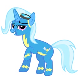 Size: 4741x4620 | Tagged: safe, artist:baronbronie, trixie, pony, unicorn, g4, absurd resolution, clothes, female, goggles, mare, simple background, solo, transparent background, vector, wonderbolts uniform
