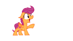 Size: 960x540 | Tagged: safe, artist:opticspectrum, scootaloo, g4, animated, cutie mark, dab, dancing, female, gif, solo, the cmc's cutie marks