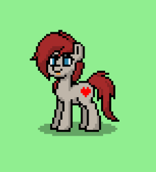 Size: 230x253 | Tagged: safe, oc, oc only, oc:ponepony, pony, pony town, solo, tongue out