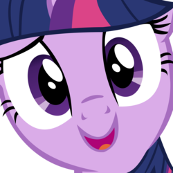 Size: 12530x12529 | Tagged: safe, artist:cyanlightning, twilight sparkle, pony, g4, the saddle row review, absurd resolution, close-up, cute, female, hi anon, mare, simple background, solo, transparent background, twiabetes, vector