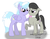 Size: 2028x1568 | Tagged: safe, artist:aurumluxetal, cloudchaser, octavia melody, g4, boop, noseboop, raised hoof