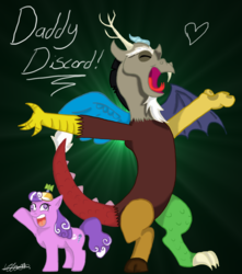 Size: 1092x1234 | Tagged: safe, artist:dragonwolfgirl1234, artist:tory-the-fuzzball, discord, screwball, g4, based on song and pmv, daddy discord, heart, name, signature
