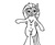 Size: 500x410 | Tagged: safe, artist:mspaintjoe, pinkie pie, earth pony, pony, g4, 1000 hours in ms paint, belly button, bipedal, female, le lenny face, looking at you, monochrome, ms paint, solo, standing