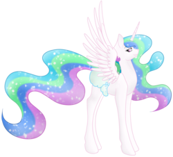 Size: 2097x1893 | Tagged: safe, artist:marsh-mal-oh, princess celestia, pony, g4, diaper, female, mare, non-baby in diaper, simple background, solo, transparent background