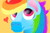 Size: 1500x1000 | Tagged: safe, artist:cancottondy, rainbow dash, g4, bust, female, heart, lineless, portrait, solo