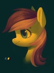 Size: 1280x1729 | Tagged: safe, artist:aphphphphp, roseluck, earth pony, pony, g4, bust, female, limited palette, mare, portrait, solo