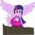 Size: 5545x5460 | Tagged: safe, artist:anhel032015, twilight sparkle, equestria girls, g4, my little pony equestria girls, absurd resolution, bare shoulders, clothes, cute, dress, fall formal outfits, female, pit, ponied up, simple background, sleeveless, smiling, solo, sparkles, strapless, take my hand, transparent background, twiabetes, twilight ball dress, twilight sparkle (alicorn), vector, wings