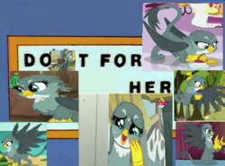 Size: 424x314 | Tagged: safe, edit, screencap, gabby, griffon, g4, the fault in our cutie marks, cute, do it for her, male, meme, minimini, that was fast, the simpsons, waifu
