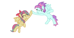 Size: 1560x799 | Tagged: safe, artist:magictimeymare12, sour sweet, sunny flare, equestria girls, g4, alternate universe, equestria girls ponified, ponified