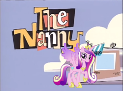 Size: 1457x1076 | Tagged: safe, princess cadance, g4, concave belly, discovery kids en telefe, doctora grande, la nana fina, ms paint, slender, the nanny, thin, vector