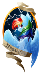 Size: 750x1303 | Tagged: safe, artist:fuyusfox, rainbow dash, pony, g4, awesome, female, lightning, solo