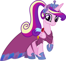 Size: 1024x951 | Tagged: safe, artist:mlp-trailgrazer, princess cadance, g4, clothes, dress, female, simple background, solo, transparent background, vector