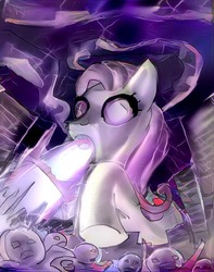 Size: 486x617 | Tagged: safe, fluttershy, pegasus, pony, g4, flutterzilla, giant pony, macro, parody