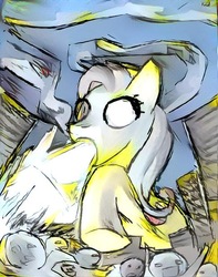 Size: 486x617 | Tagged: safe, fluttershy, g4, flutterzilla, macro, shoop da whoop