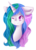 Size: 800x1100 | Tagged: safe, artist:kittenburger3, princess celestia, pony, g4, female, one eye closed, solo, wink