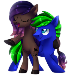 Size: 1339x1413 | Tagged: safe, artist:sugguk, oc, oc only, oc:circuit breaker, oc:evening howler, pony, bipedal