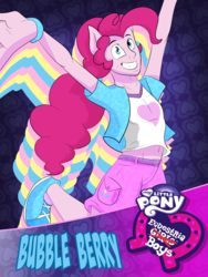 Size: 3000x4000 | Tagged: safe, artist:php37, pinkie pie, equestria girls, g4, bubble berry, equestria guys, male, ponied up, rule 63, solo