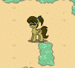 Size: 431x391 | Tagged: safe, oc, oc only, oc:arta, pegasus, pony, pony town, female, mare, pixel art, solo