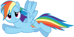 Size: 5683x2859 | Tagged: safe, artist:dashiesparkle, rainbow dash, pegasus, pony, 28 pranks later, g4, .ai available, absurd resolution, female, flying, looking around, simple background, solo, transparent background, vector