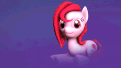 Size: 505x284 | Tagged: safe, artist:synclair, oc, oc only, oc:syn, pony, 3d, animated, blinking, gif, prone, resting, solo