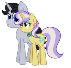 Size: 1148x1096 | Tagged: safe, artist:estefania200, jet set, upper crust, pony, unicorn, g4, duo, female, male, mare, shipping, simple background, stallion, transparent background, upperset, vector