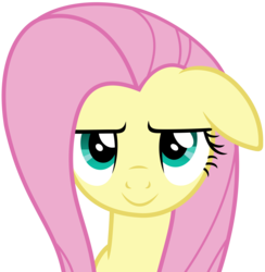 Size: 5720x5856 | Tagged: safe, artist:slb94, fluttershy, g4, absurd resolution, cute, grin, looking at you, shyabetes, simple background, smiling, transparent background, vector