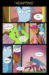 Size: 3307x5079 | Tagged: safe, artist:thedashies, scootaloo, soarin', anthro, g4, absurd resolution, adopted offspring, adoption, comic, cute, cutealoo, dialogue, floppy ears, hug, male, parent:rainbow dash, parent:soarin', parents:soarindash, scootadoption, scootalove, ship:soarindash, shipping, speech bubble, straight, the dashies
