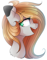 Size: 1024x1297 | Tagged: safe, artist:starlyfly, oc, oc only, oc:lolita, earth pony, pony, bust, female, mare, portrait, simple background, solo, transparent background