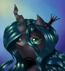 Size: 1200x1300 | Tagged: safe, artist:twillybrownie, queen chrysalis, changeling, changeling queen, g4, crown, female, jewelry, regalia, solo