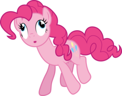 Size: 3806x3001 | Tagged: safe, artist:cloudy glow, pinkie pie, pony, g4, testing testing 1-2-3, .ai available, derp, female, high res, simple background, solo, transparent background, vector