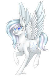 Size: 1752x2544 | Tagged: safe, artist:ohhoneybee, oc, oc only, oc:winter lullaby, pegasus, pony, chest fluff, female, mare, simple background, solo, transparent background