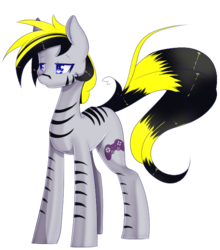 Size: 574x653 | Tagged: safe, artist:clefficia, oc, oc only, oc:sly, pony, zebra, male, simple background, solo, transparent background