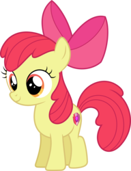 Size: 6001x7823 | Tagged: safe, artist:deratrox, apple bloom, earth pony, pony, g4, on your marks, season 6, .svg available, absurd resolution, adorabloom, bow, cute, cutie mark, female, filly, hair bow, mare, simple background, solo, the cmc's cutie marks, transparent background, vector