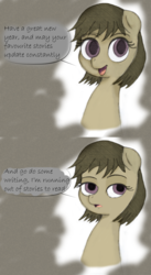 Size: 3094x5658 | Tagged: safe, artist:zaid val'roa, derpibooru exclusive, oc, oc only, oc:page turner, pony, absurd resolution, solo, speech bubble
