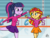 Size: 1600x1200 | Tagged: safe, artist:djgames, sci-twi, sunset shimmer, twilight sparkle, equestria girls, g4, clothes, cute, figure skating, ice skating, missing accessory, pleated skirt, ponytail, request, skirt