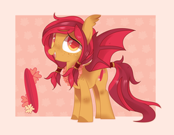 Size: 4785x3696 | Tagged: safe, artist:sorasku, oc, oc only, bat pony, pony, absurd resolution, female, freckles, mare, solo