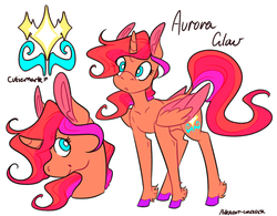 Size: 1280x999 | Tagged: safe, artist:ritnya, oc, oc only, oc:aurora glau, cute, cutie mark, magical lesbian spawn, offspring, parent:sunset shimmer, parent:twilight sparkle, parents:sunsetsparkle