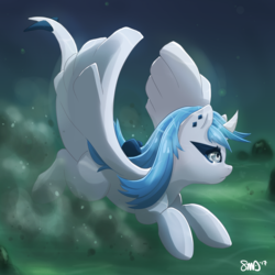 Size: 3000x3000 | Tagged: safe, artist:bean-sprouts, lugia, high res, pokémon, ponified, solo