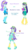 Size: 646x1159 | Tagged: safe, artist:berrypunchrules, aqua blossom, blueberry cake, oc, oc:orchid petal, equestria girls, g4, background human, fusion, fusion:aqua blossom, fusion:blueberry cake, multiple arms, multiple eyes