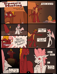 Size: 2550x3300 | Tagged: safe, artist:dmann892, fizzle, garble, dragon, comic:treasure hunting, saddle up 2: creature comforts, g4, comic, cover, dialogue, high res, text