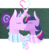 Size: 1280x1312 | Tagged: safe, artist:vindhov, part of a set, starlight glimmer, twilight sparkle, alicorn, pony, g4, alternate hairstyle, clothes, eyes closed, female, glowing horn, hair bun, heart, hearth's warming, horn, kissing, lesbian, lineless, magic, scarf, ship:twistarlight, shipping, simple background, transparent background, twilight sparkle (alicorn)