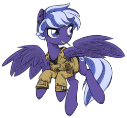 Size: 1280x1182 | Tagged: safe, artist:inlucidreverie, oc, oc only, oc:night sky, pegasus, pony, fallout equestria, clothes, female, jacket, mare, simple background, solo, toothpick, transparent background