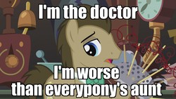 Size: 1920x1080 | Tagged: safe, edit, edited screencap, screencap, doctor whooves, time turner, earth pony, pony, g4, slice of life (episode), doctor who, image macro, male, matt smith, meme, solo, stallion
