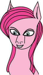 Size: 330x574 | Tagged: safe, artist:retardation magnifico, pinkie pie, earth pony, pony, g4, creepy, female, solo