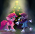 Size: 2000x1900 | Tagged: safe, artist:xbi, maud pie, pinkie pie, earth pony, pony, g4, chocolate, chocolate milk, christmas tree, dirty, drinking, duo, food, glass, ice skates, majestic as fuck, milk, skates, skating, tree