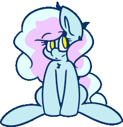 Size: 793x820 | Tagged: safe, artist:moonydusk, oc, oc only, oc:astral knight, pony, animated, chest fluff, gif, happy, simple background, sitting, solo, transparent background
