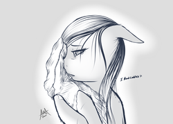 Size: 1023x731 | Tagged: safe, artist:aura dawn, oc, oc only, pony, pillow, simple background, sketch, solo
