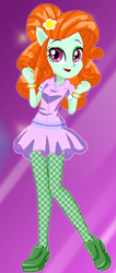 Size: 236x554 | Tagged: safe, artist:glittertiara, tree hugger, equestria girls, g4, clothes, equestria girls-ified, female, fist, lipstick, open mouth, ponied up, solo, starsue
